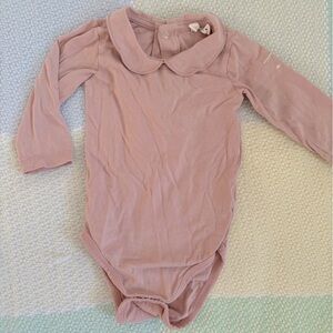 Gray Label 3-6 Months One piece Pale Pink Blush Long Sleeved Peter Pan collar